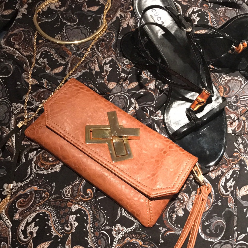 🌹Deux Lux clutch/wallet in brown